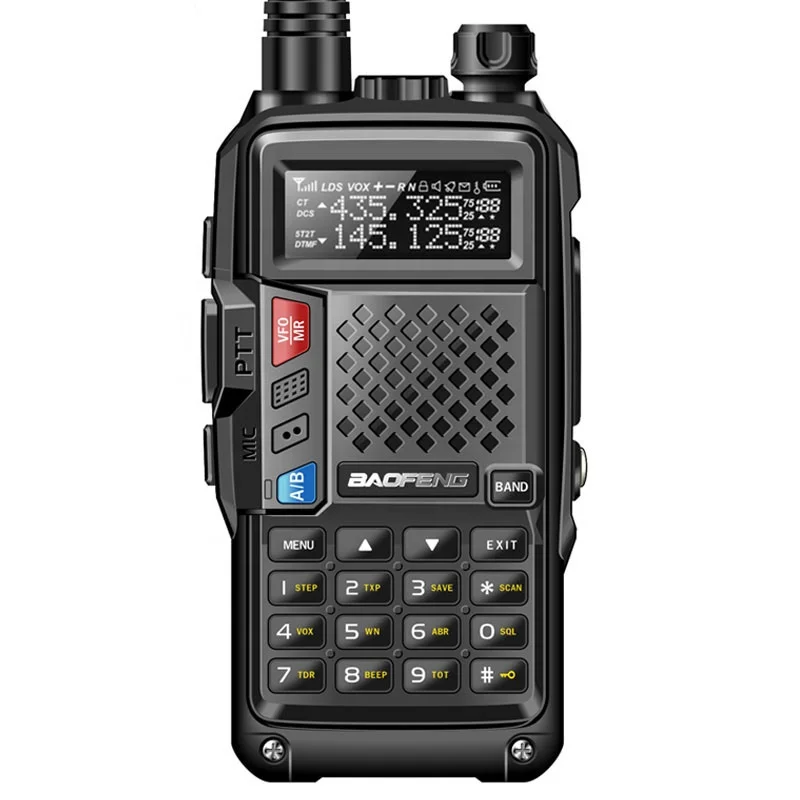 Любительская радиостанция BaoFeng BF-UVB3 Plus 8 Вт, Любительское радио высокой мощности, 136 каналов, 174-400 МГц и 520-МГц, дальность действия 10 км, обновление UV 5R