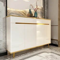 Modern light luxury living room furniture high density board cabinet shoes storage shoe cabinet