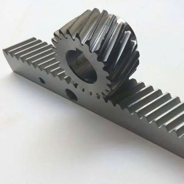 CNC C45 Steel Helical Spur Pinion Gears Rack and Pinion For CNC Parts