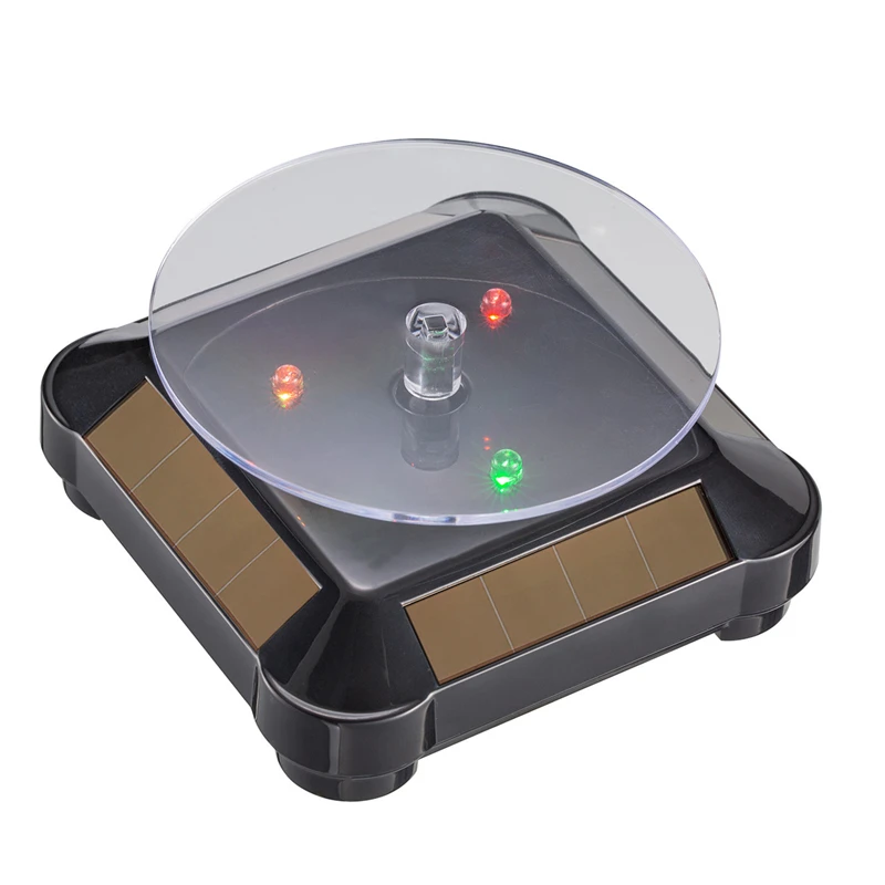 Popular Solar Display Stand Rotating Jewelry Display Shelf Electronic Promotional Gift Stands In Stock