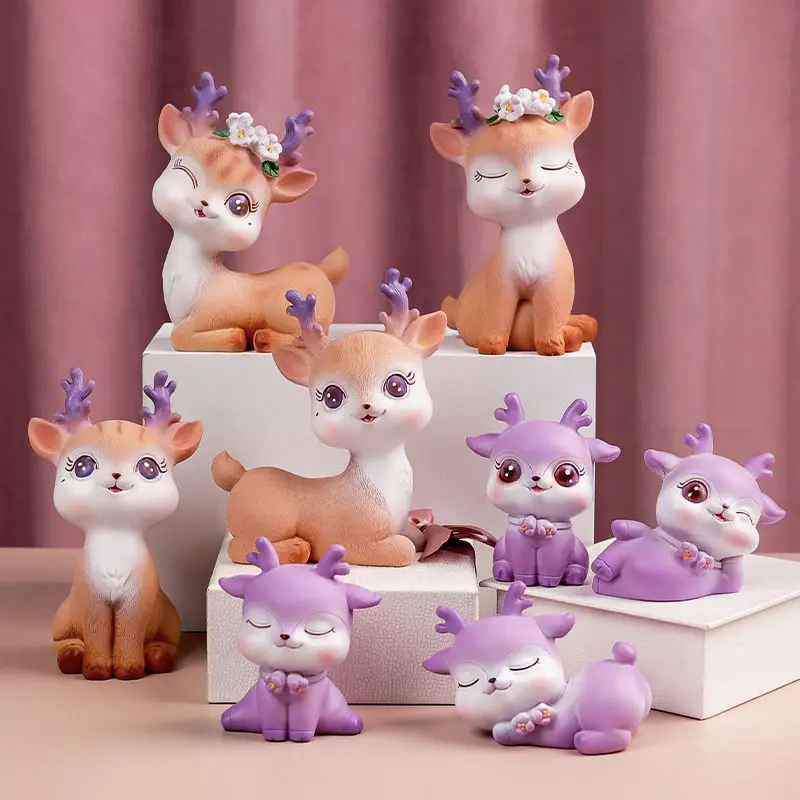Plastic Crafts Deer Decor Support Custom Size Model Plastic Ctafts Cartoon Animation Action Anime Figure Doll Plastic Crafts