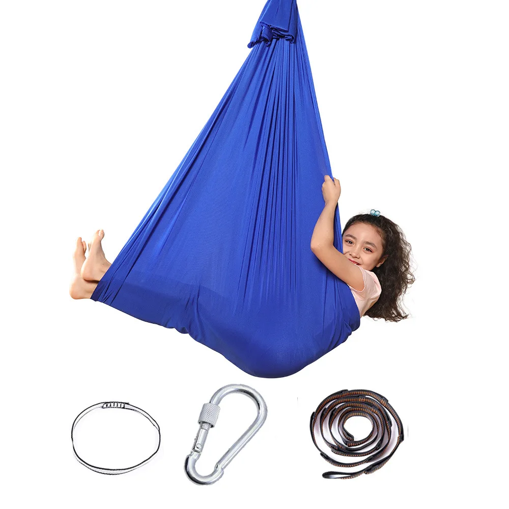 Wholesale Yoga Equipment Swing Beginner Kit Set Stretch Aerial Fabric Bag Silk Strap 1m 1.5m Yoga Hammock