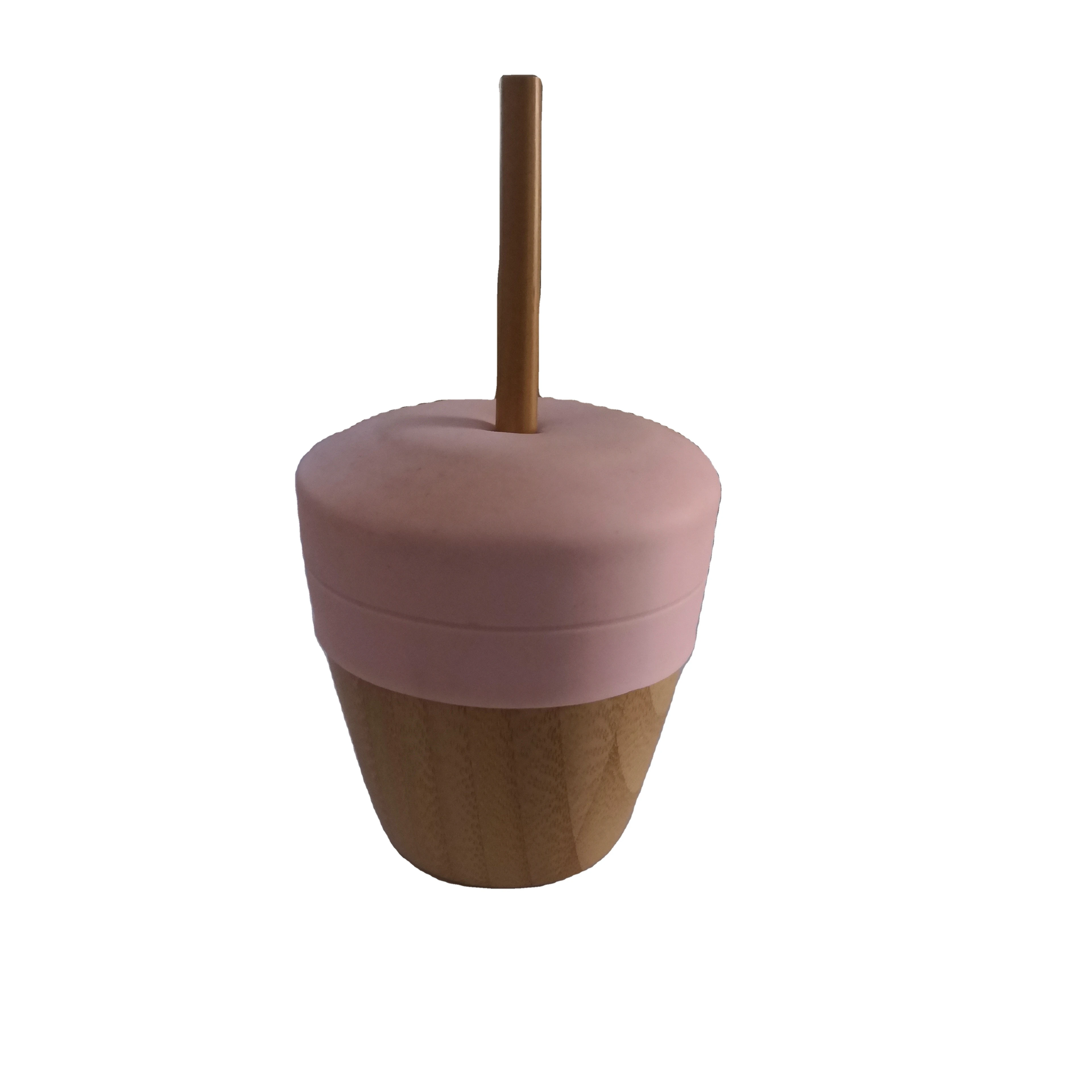 
Leak Proof Reusable Children Drinking Cups Eco Friendly Baby Bamboo Cup 