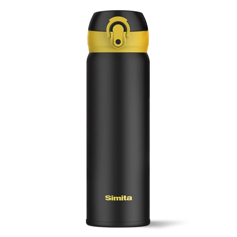 
SIMITA Double Wall 304 Stainless Steel Vacuum Flask Leak Proof Long-Time Insulation Fashion Water Bottle for Home Sports GYM 