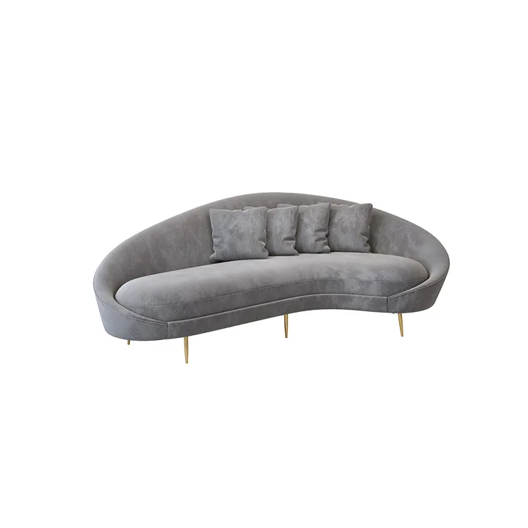 Nordic modern sofa set light luxury furniture combination company living room double sofa cloud fabric sofa chair