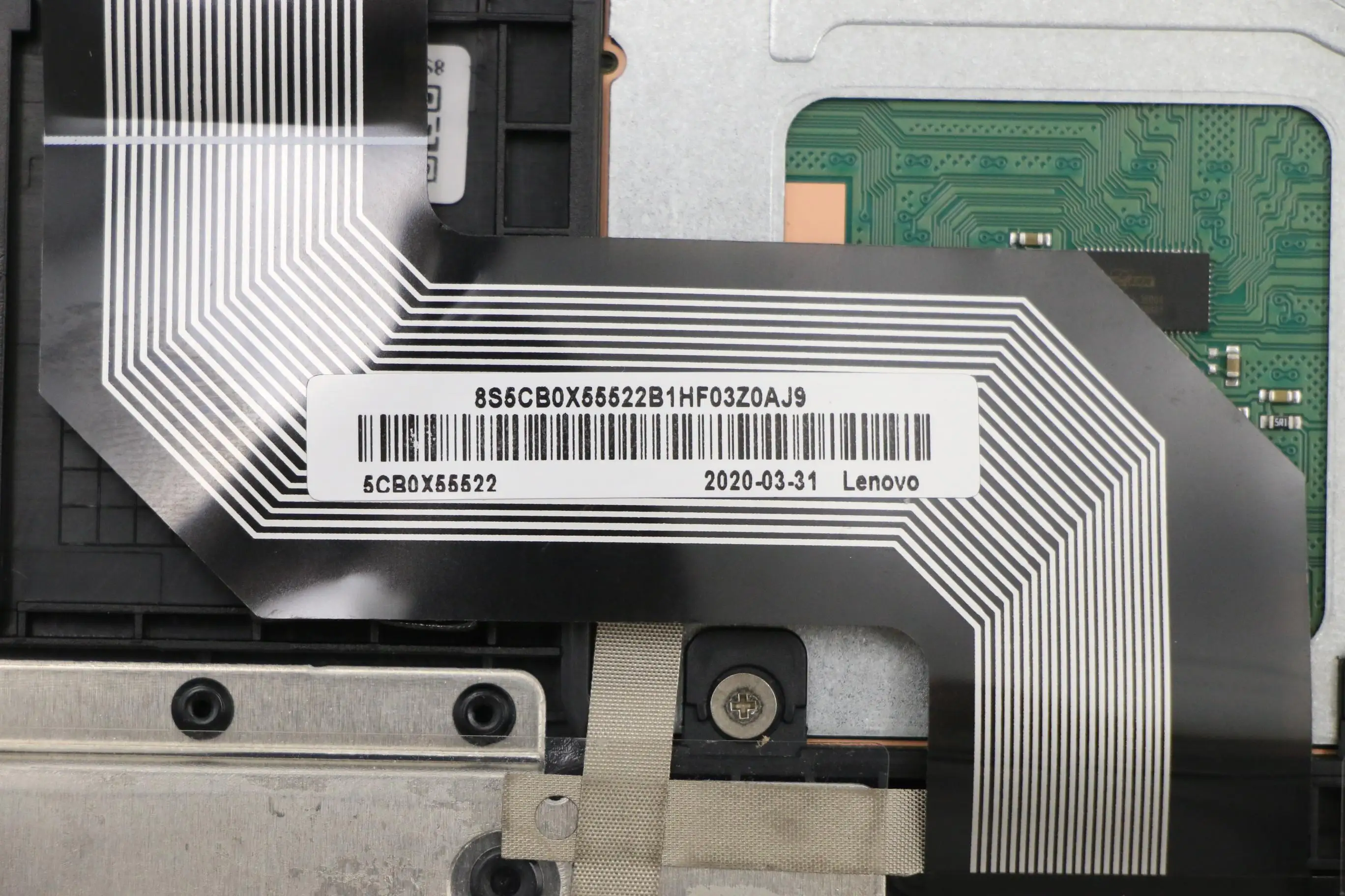 5CB0X55522 Laptop UK Keyboard Palmrest Touchpad Assembly for Lenovo Chromebook 300e 2nd Gen MTK 81QC Notebook Upper Case Cover