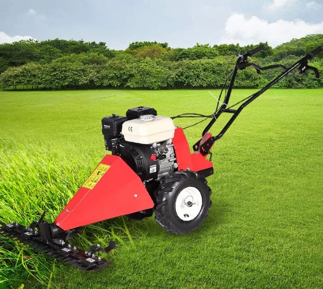 Hot sale New design 800mm Width Cutting Mower / Self-propelled Gasoline Grass Trimmer Sickle Scythe Lawn Mower