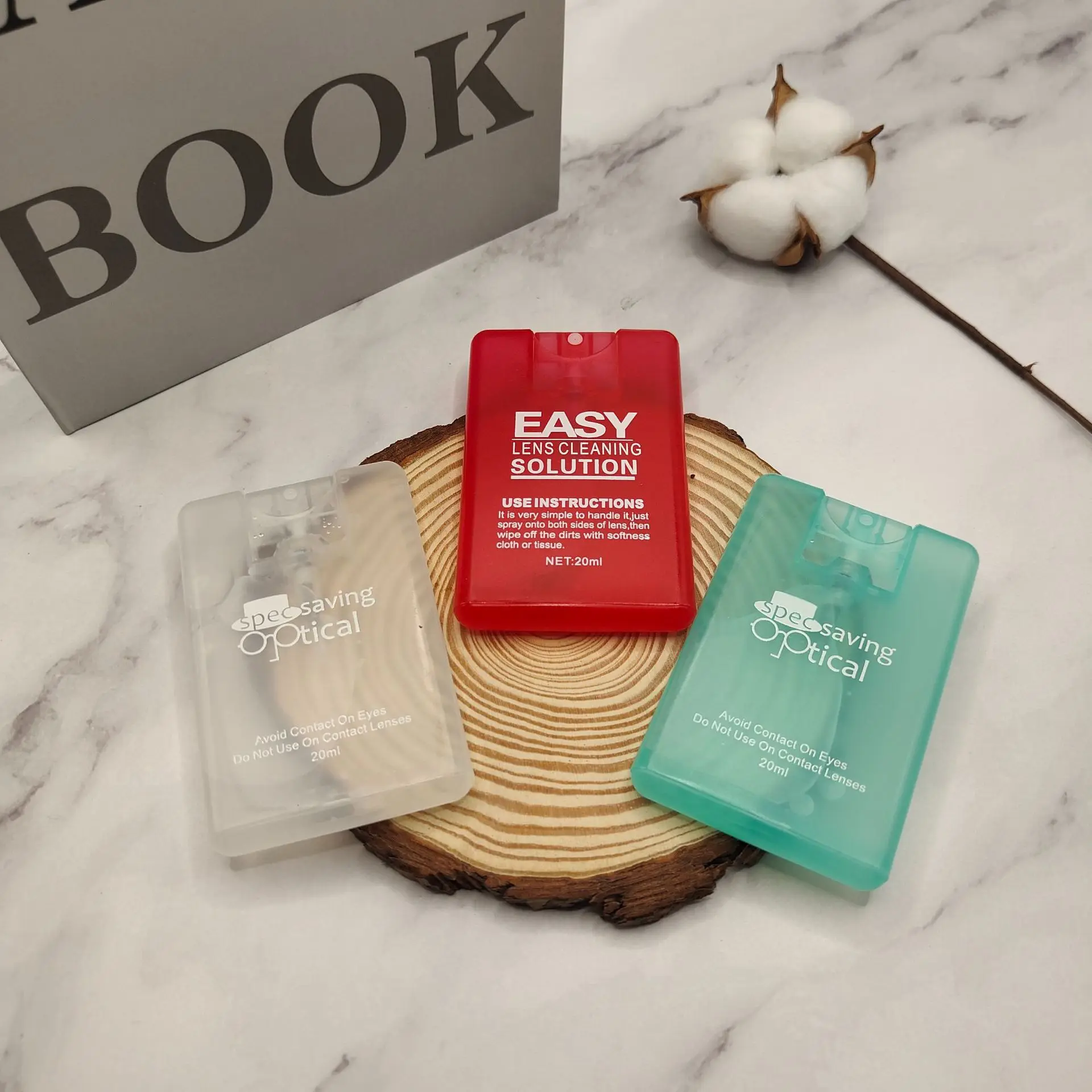 wholesale 20ml eyeglass cleaning spray for optical sunglasses lens glasses liquid cleaner with custom logo