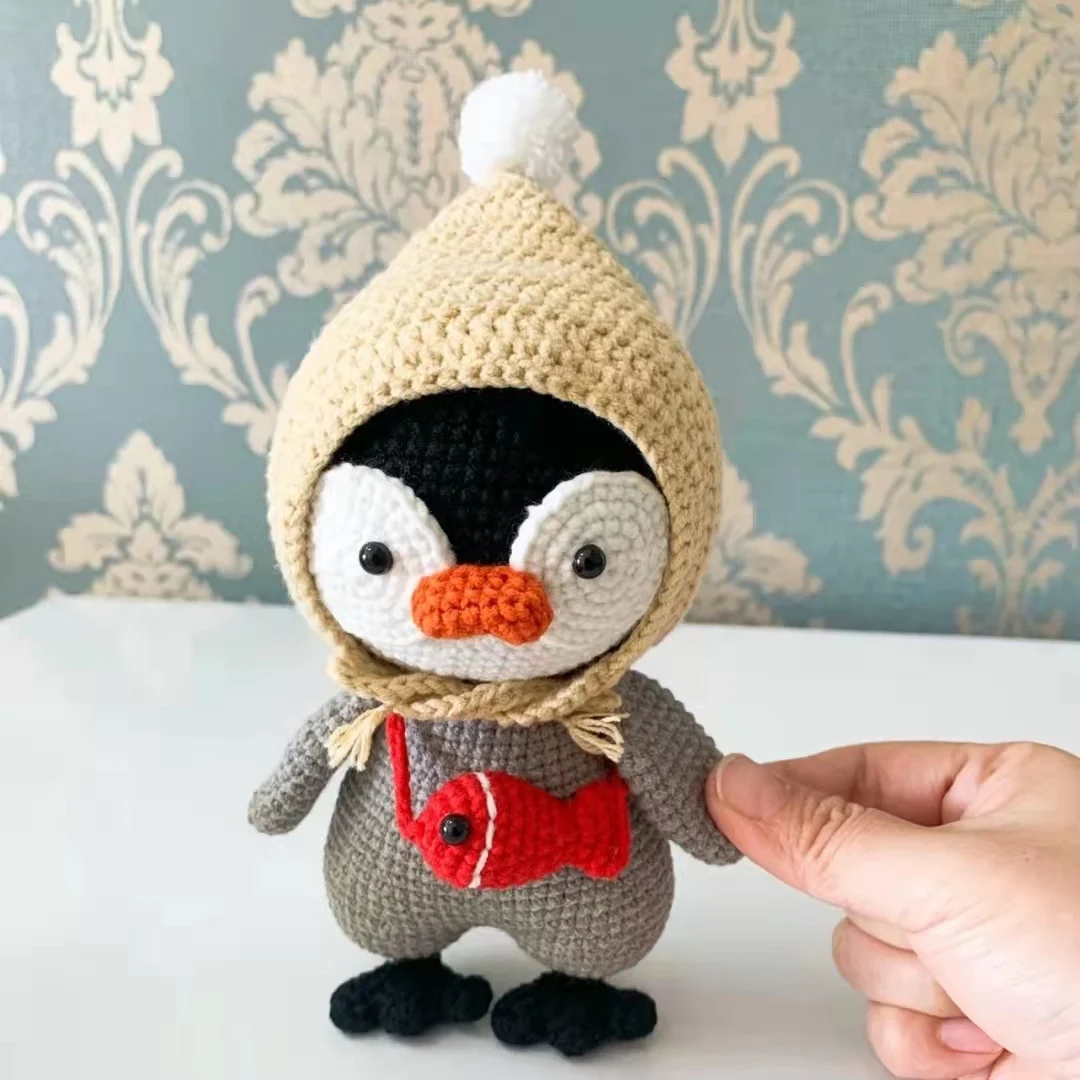 2022 Hot Sale Custom 100% Handmade Crocheted Penguin for Kids Crafts Gift