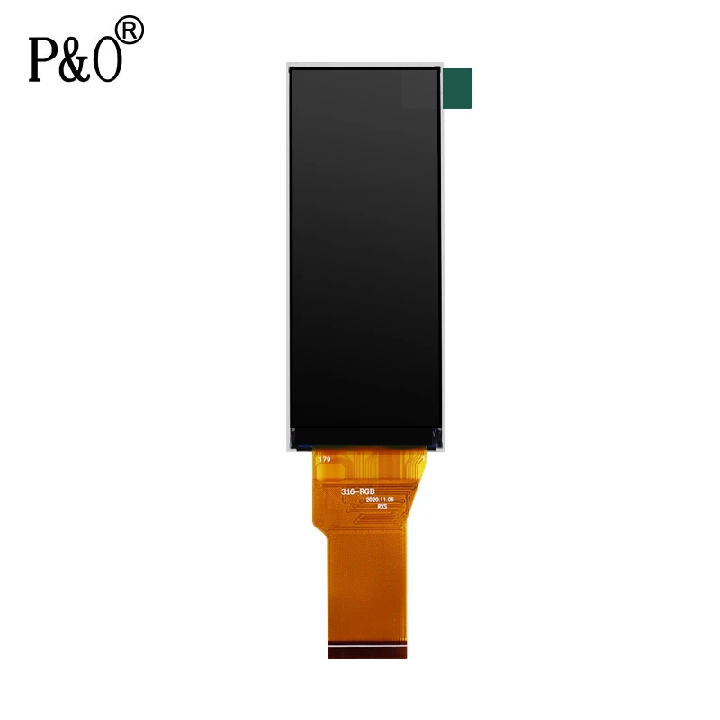 Polcd 3.2 inch SPI+16 BIT RGB 320x820 30 pin lcd screen