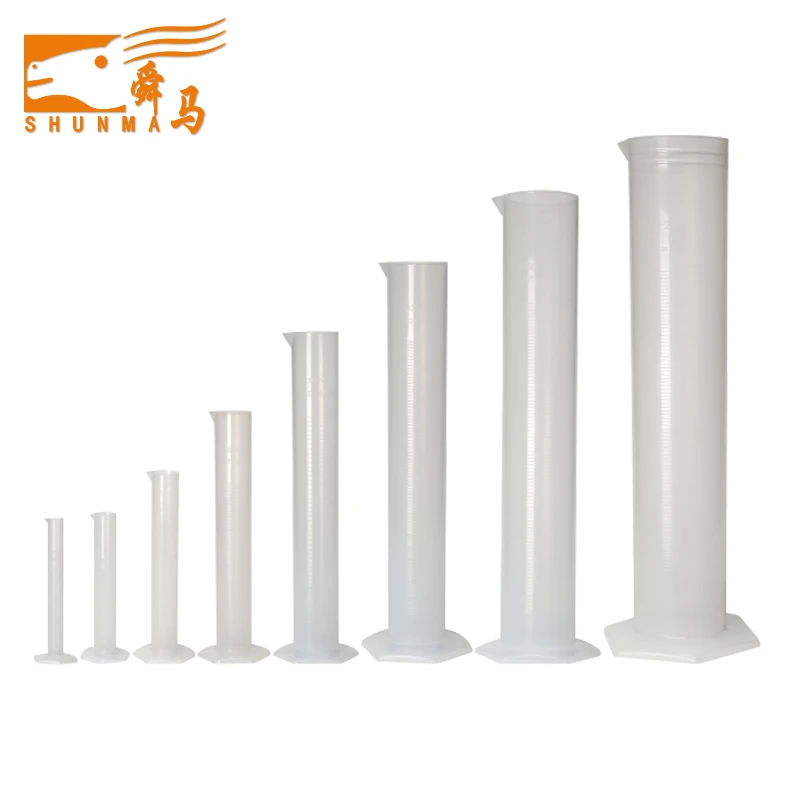 25ml 50ml 250ml transparent graduated plastic measuring cylinder