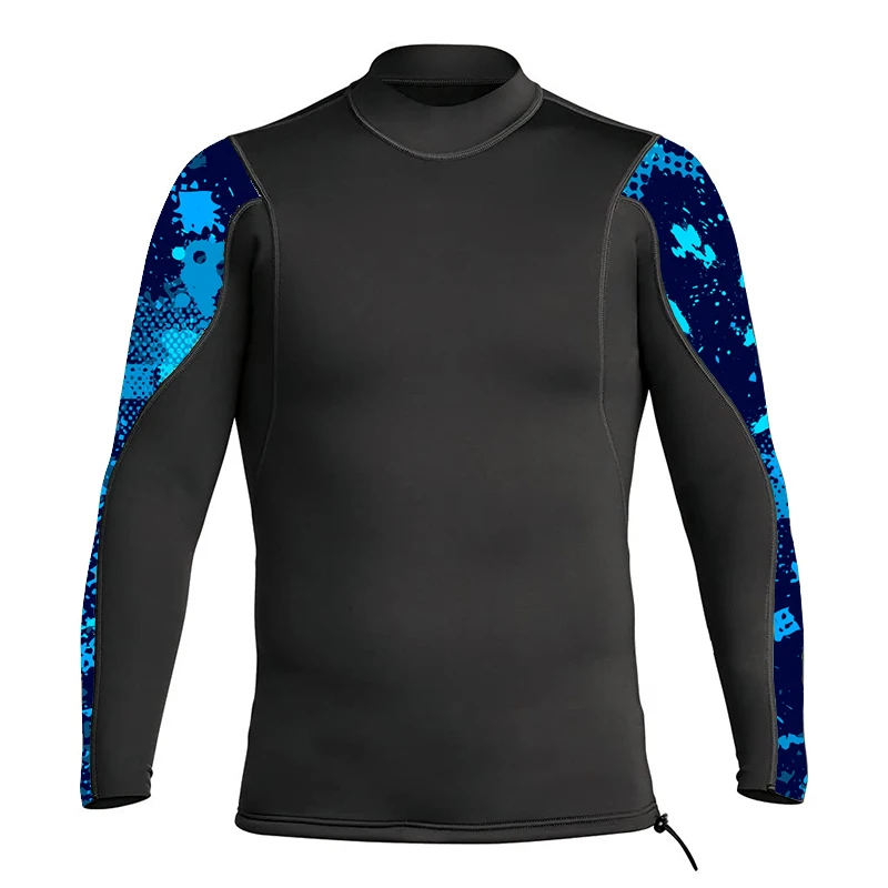 Custom Print Long Sleeve Dive Surf Slide Wetsuit Hanger 1mm 1.5mm 2mm Rash Guard Wetsuit Tops