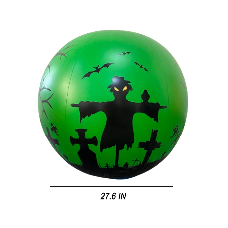 Holiday Party Supplies Halloween Decoration PVC Toy Ball Inflatable Sports Beach Ball Floating Entertainment Beach Fun