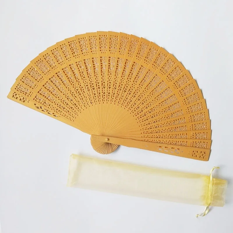 Handmade Lace With Bamboo Small Cooling Hand Held Fan Wedding Bridal Decoration