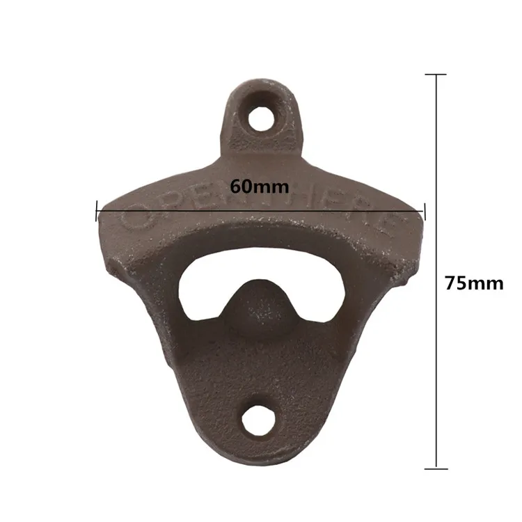 Vintage Antique Iron Cast Wall Mounted Beer Bottle Opener Kitchen Tools Hanging Beer Opener