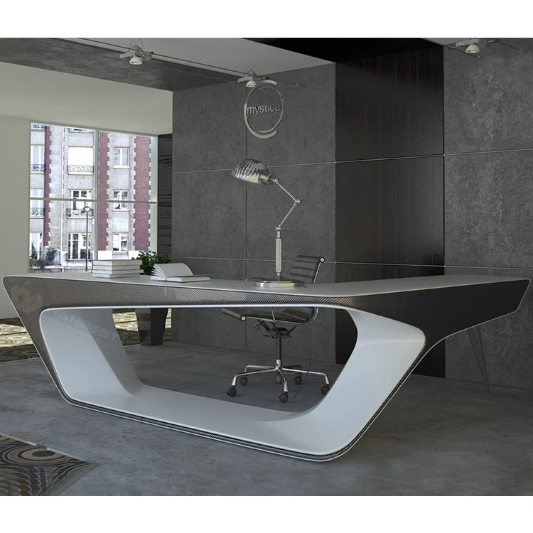 luxury marble office desk CEO executive office desk home computer desks  with drawer