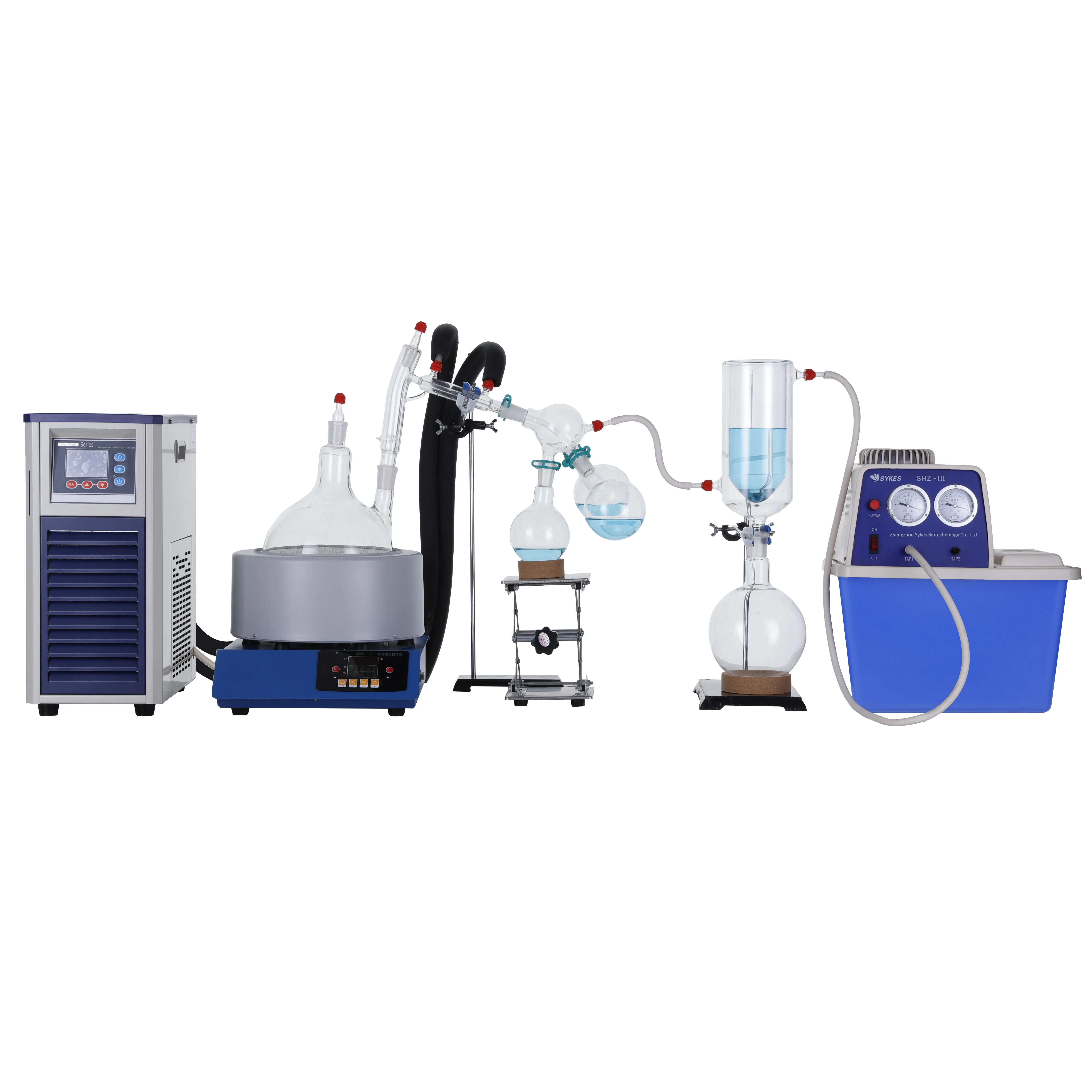 Lab Small Fractional Distillation 1L 1000ml Wiped Film Distillation Short Path Distillation System
