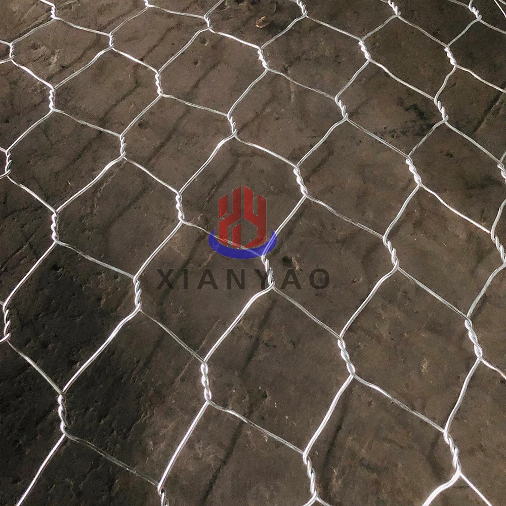 Auto Machine Woven Hexagonal Galvanized / PVC Coated 4 x 1 x 1 Stone Basket Gabion Box For Wire Fencing