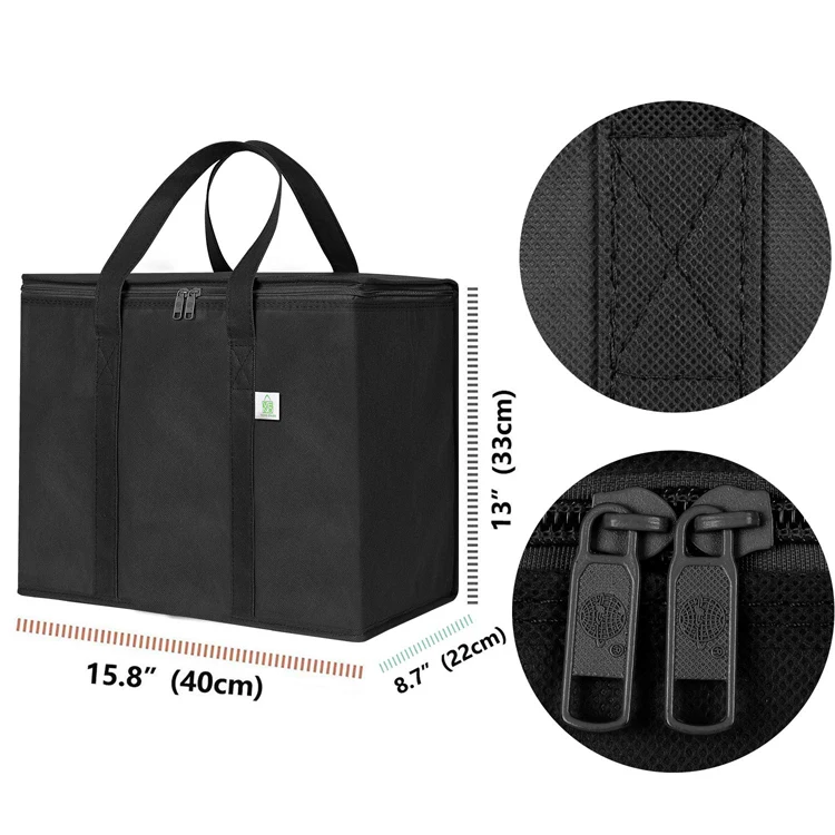 Promotional Price Customized Logo Food Delivery portable thermal Insulated Cooler Bag