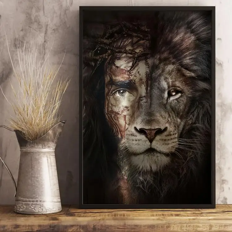 
Animal Pictures Modern Art Wall Decor Lion Poster No Frame King Of The Forest Lions Painting For Home Decoration 