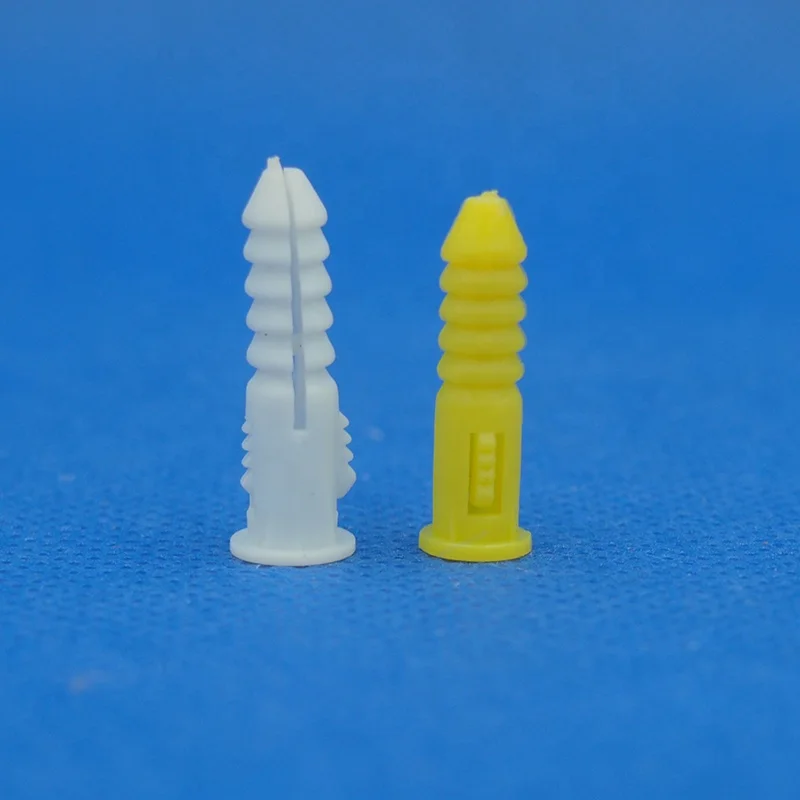 Plastic PP PE Expansion tube conical anchor blue and red color plastic wall anchor