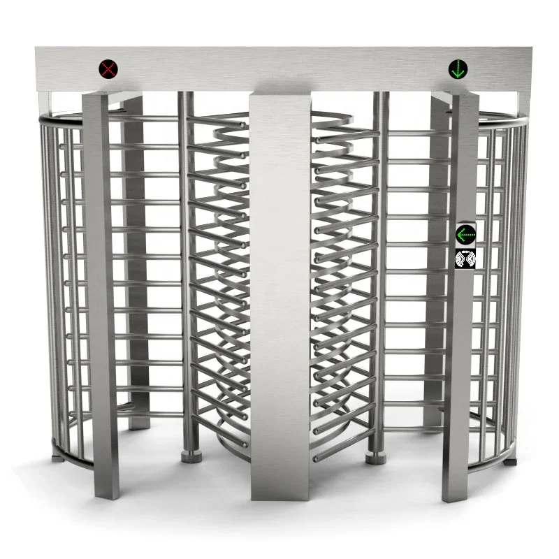 Fingerprint Access Control Rotating Gate Full High Turnstile Door/Full Height High Security Turnstile