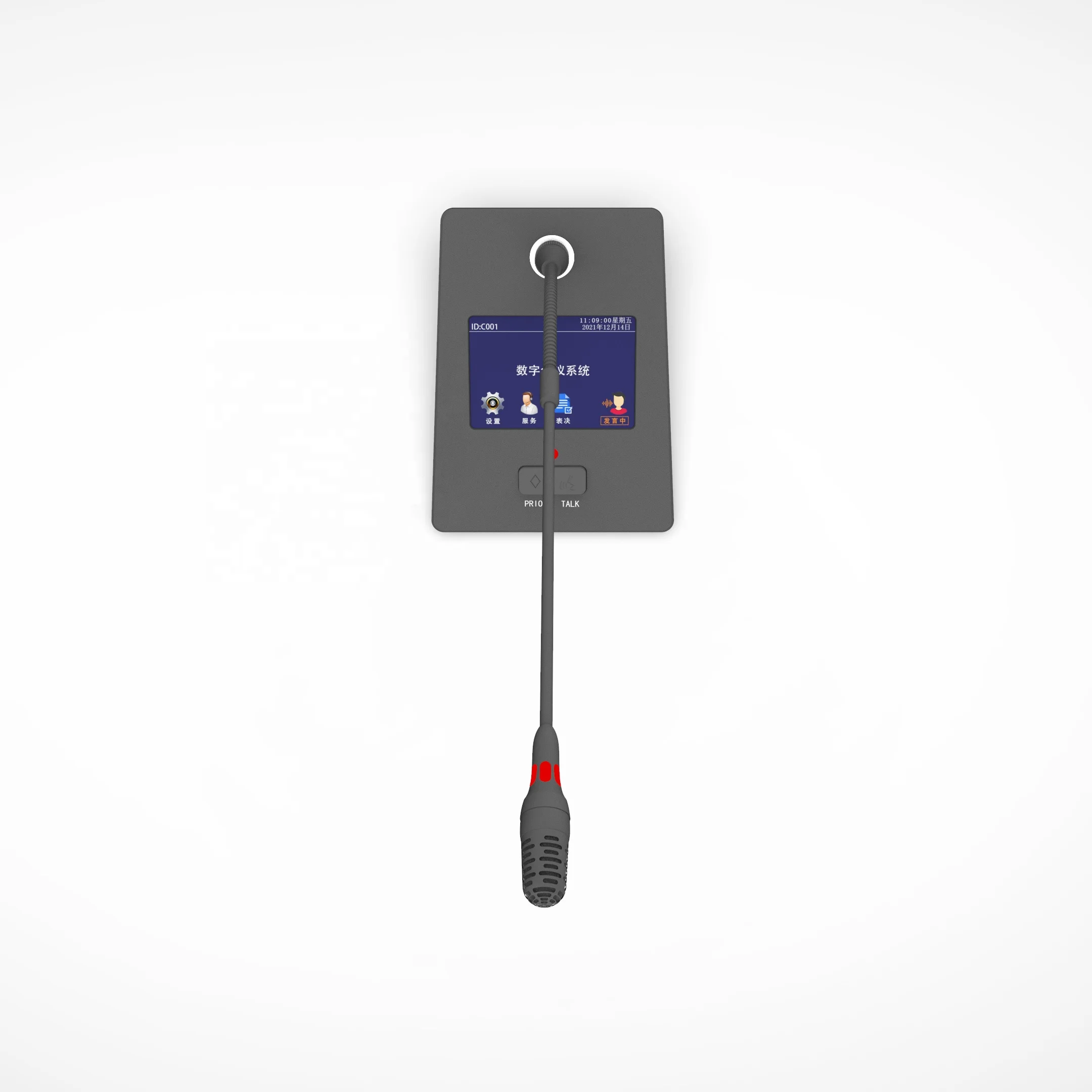 SINGDEN MIC-1002LC цветной сенсорный экран проводной микрофон конференции с цветным сенсорным экраном для микрофона встречи нового типа