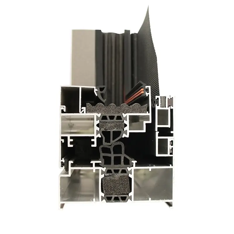 Sound proof aluminum tempered glass windows thermal break laminated glass casement aluminum windows