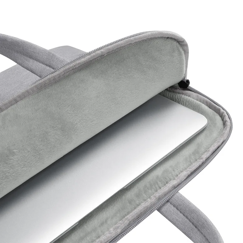 High Quality Custom Notebook Laptop Sleeve Bag Pouch Case Business Briefcase Handbag Polyester Leather PC Material Travel Inch