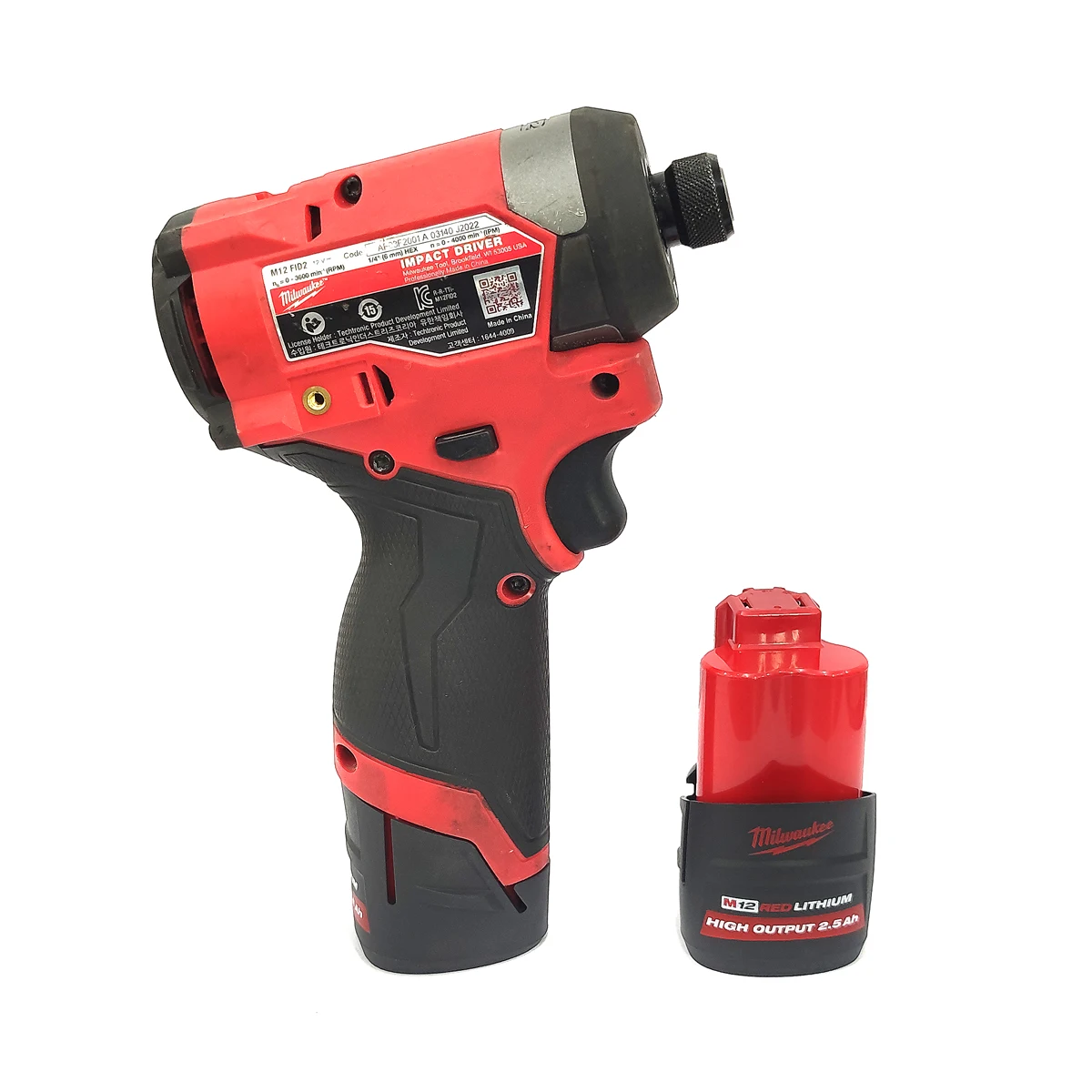 Industrial grade electric impact wrench auto repair tool 3/8 Lithium battery powered with large torque M12 FIW38 (naked machine)