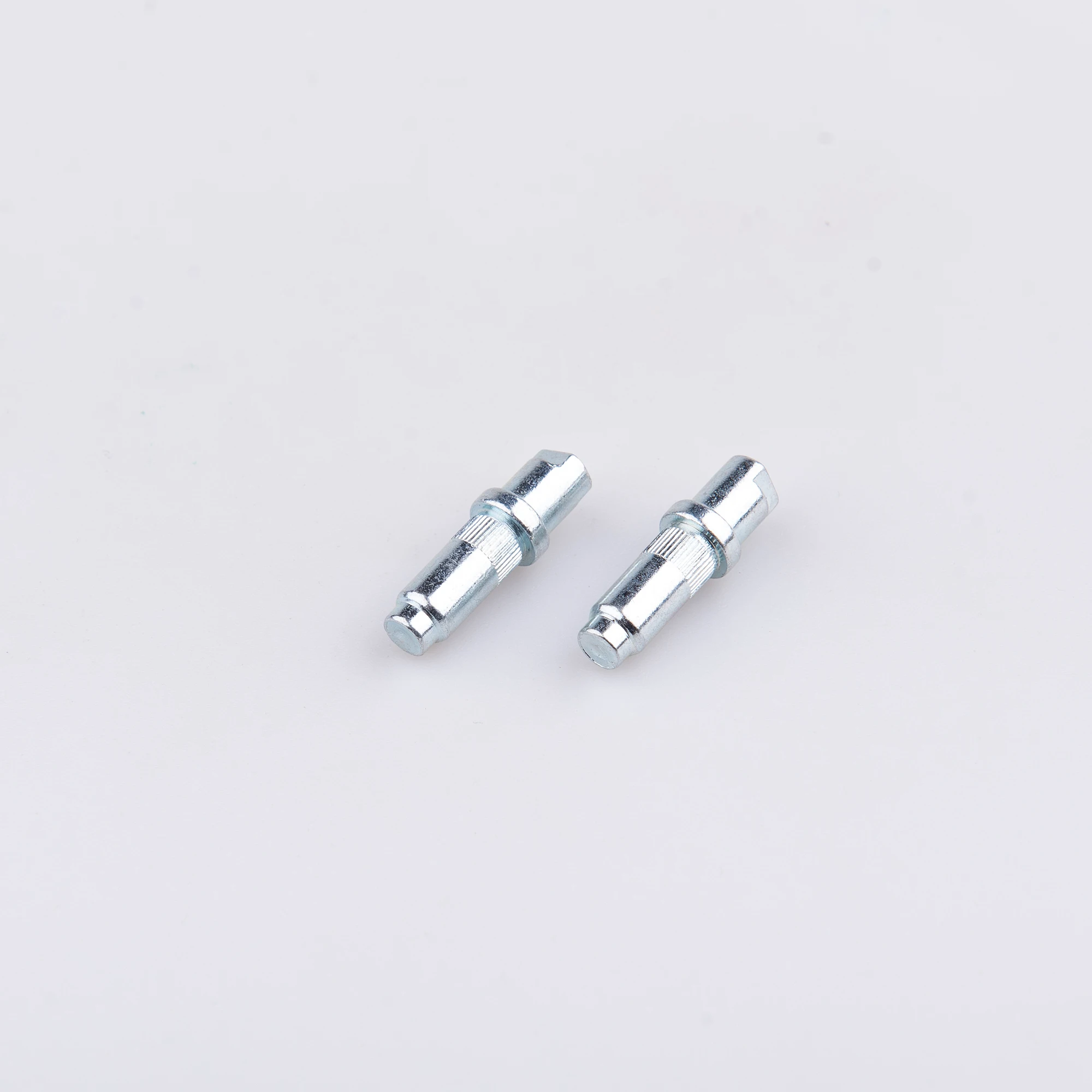 custom made high precision steel galvanized flat head shaft pin knurled straight dowel pin with round collar