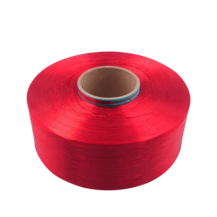Dope dyed color 100% Polyester hoy yarn