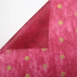 Декоративная переработанная Цветочная оберточная бумага с узором в горошек для упаковки цветов на День святого Валентина