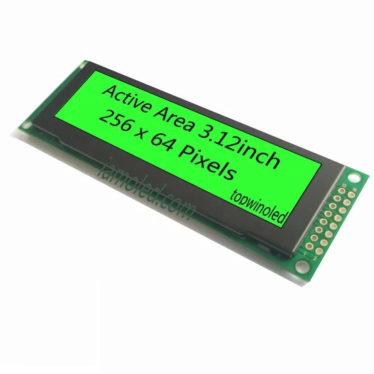 3,2 '3,12 дюйма 3,12 256x64 зеленый 16 Серая Шкала 3/железо добывающей промышленности 4-провод SPI параллельный интерфейс oled модуль промышленности устройства TW56640320B03