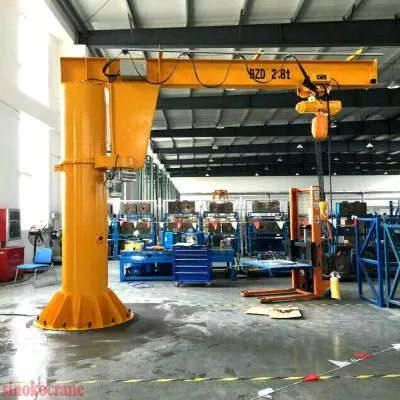 European Cantilever crane 0.5 Ton 1 Ton 2 Ton Remote Control 360 Degree Rotation Jib Crane For Workshop