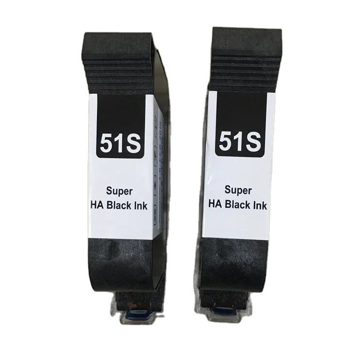 Water Based 42ml Cartridge 51s Fast Dry Black Ink for Inkjet Printer