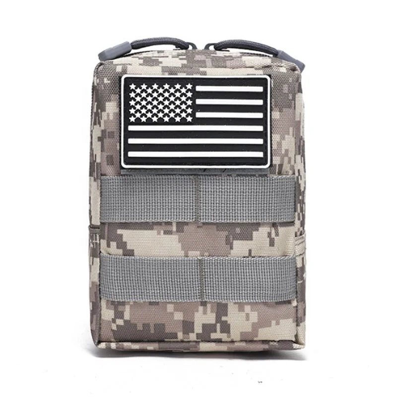 Mini Fashion Sport/Daily Waist Bag Waterproof Tactical Molle Backpack Zipper Closure Colorful Logo Pouch Functional Decorative