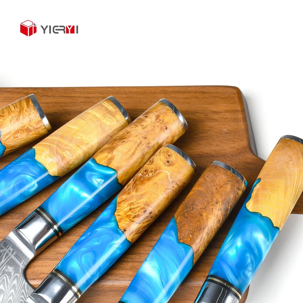 Wholesale Knife Set Luxury Professional Utility Bread Meat Santoku Kiritsuke Nakiri Fruit Japanese Kitchen