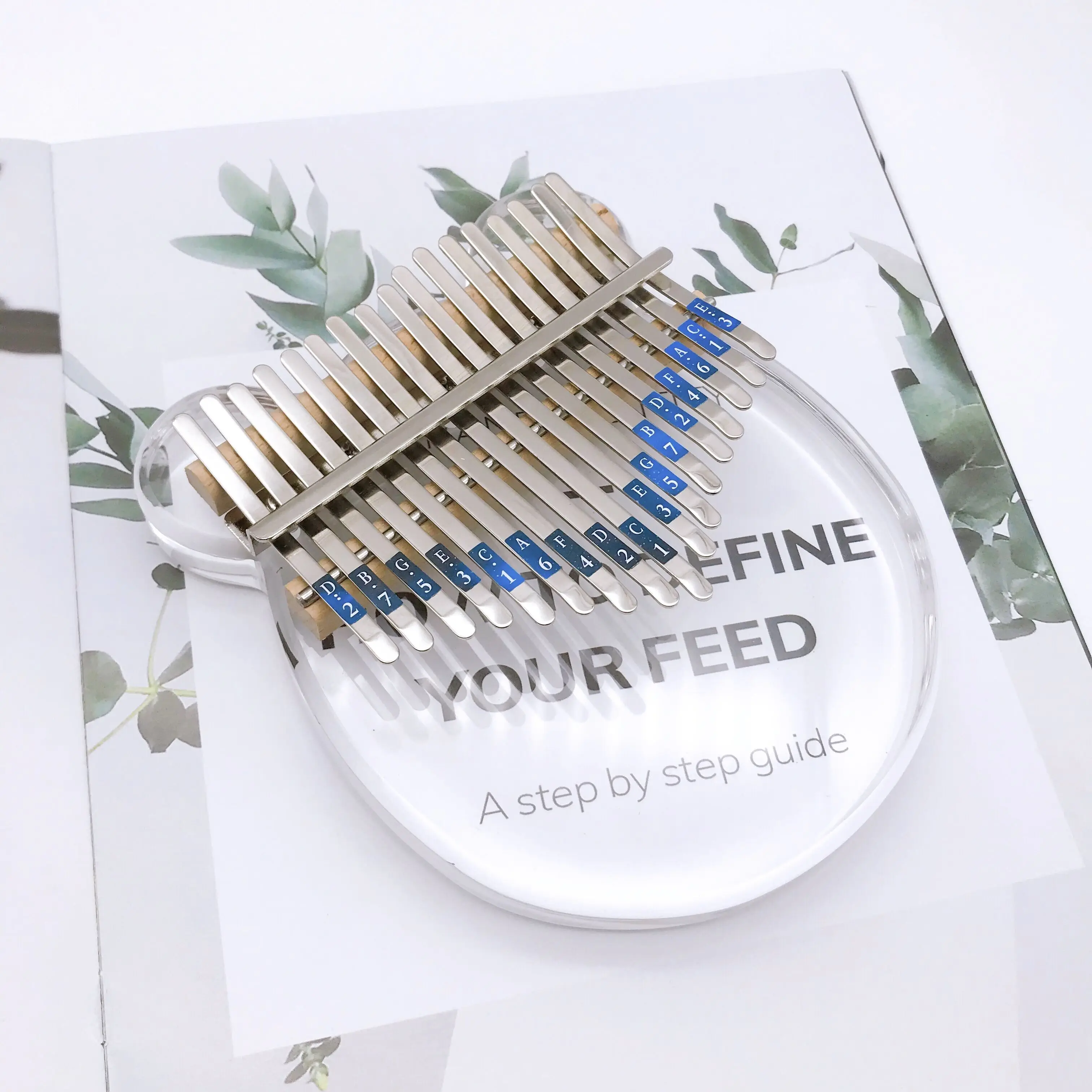 17 Key Kalimba Thumb Piano Notes Stickers Key Decal Musical Instrument Accessories