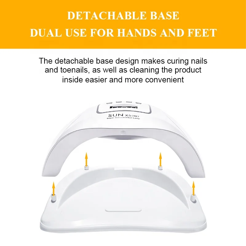 Amazon Best Seller 150W 45pcs Dual Lights Nail Polish Dryer LED UV Curing Lamp for Nails with 10S/30S/60S/99S Settings