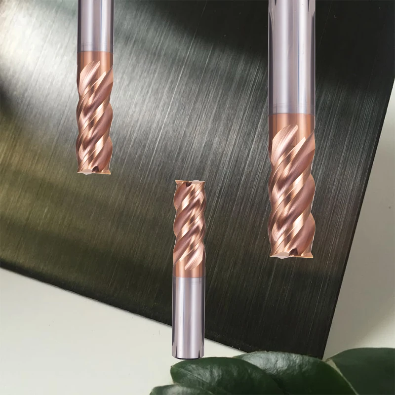 carbide end mill for stainless steel 4 Flute diamond coated cutting tools high precision cnc high quality milling cutter