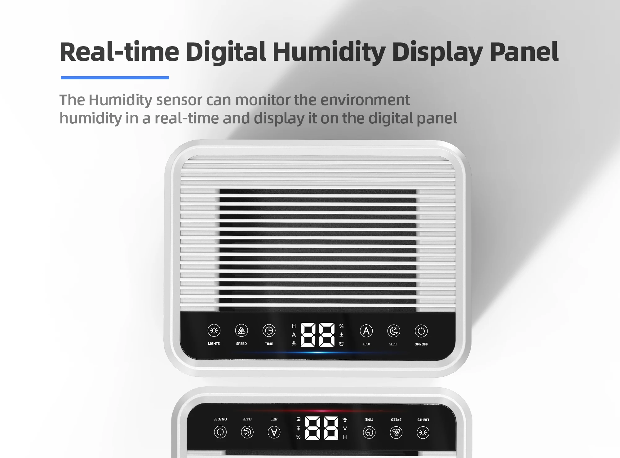 Source Factory Dehumidifier Suppliers 1000ml/Day Electronic Screen Air Drying Peltier Low Noise Home Dehumidifiers For Sale