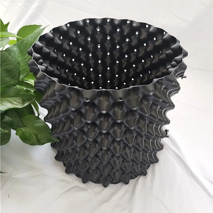 Root Prunig Plastic Indoor Plant Pots,Plastic Root Control Container Black Air Growing Pots Plastic Pots For Nursery Plants