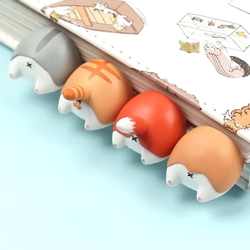 Cute Kawaii Animal Corgi Bookmarks Cartoon Cat Hamster Book Marks For Kids Girls Gift