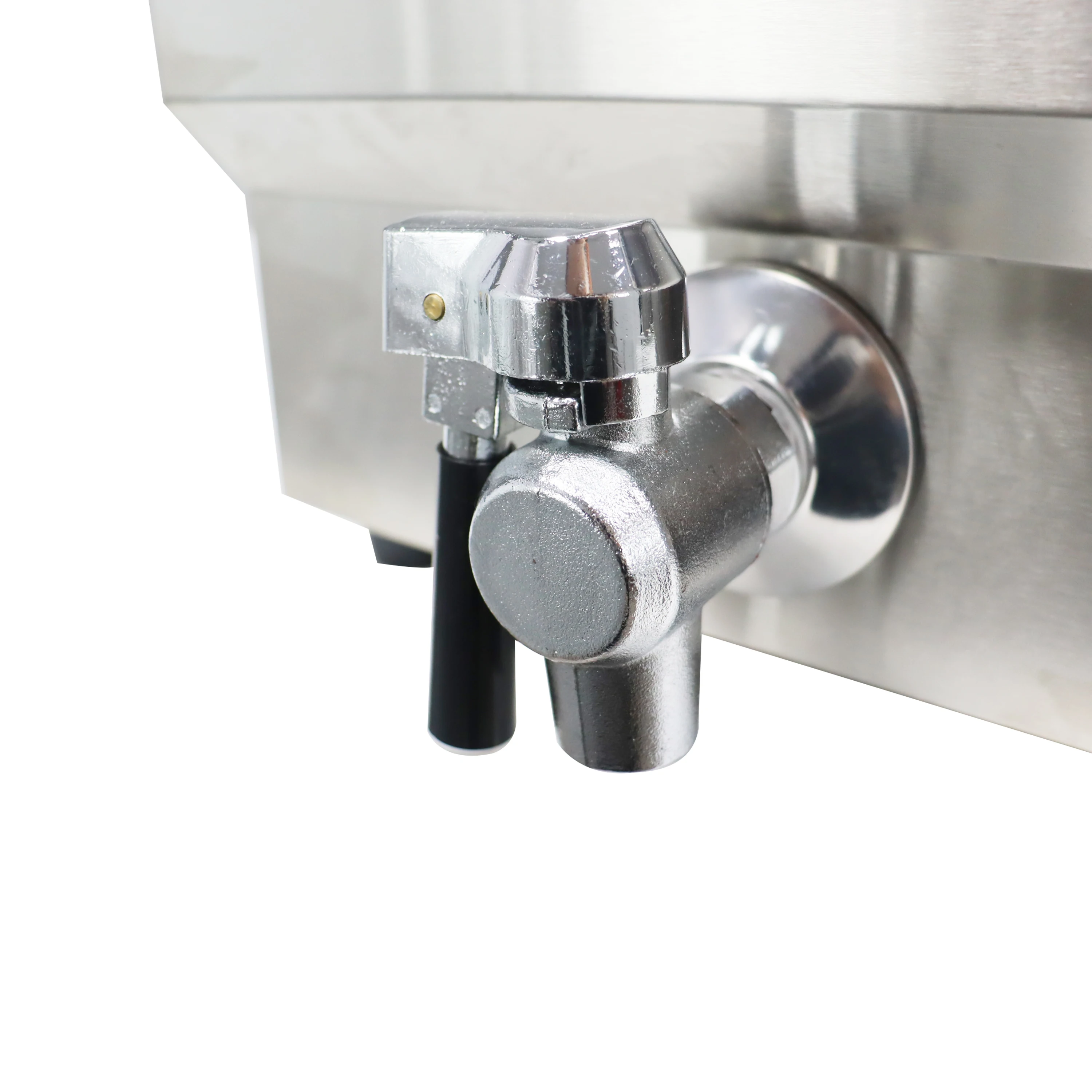 Double Tanks Chicken Chips Electric Deep Fryer Machine (KFC Restaurant Equipment for Sale) Electric Brushed 16 Liters X 2
