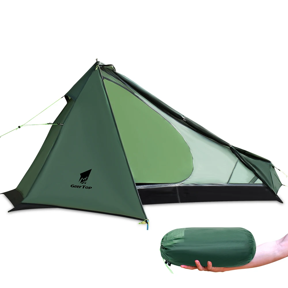 4 Season Free-Standing Lightweight Hiking Tent Outdoor Activities single Person Backpacking Glamping Tent