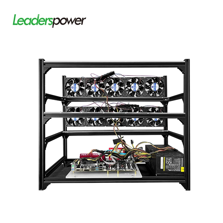 New arrival 12 gpu open rig  case 5.5cm motherboard server case 12 gpu