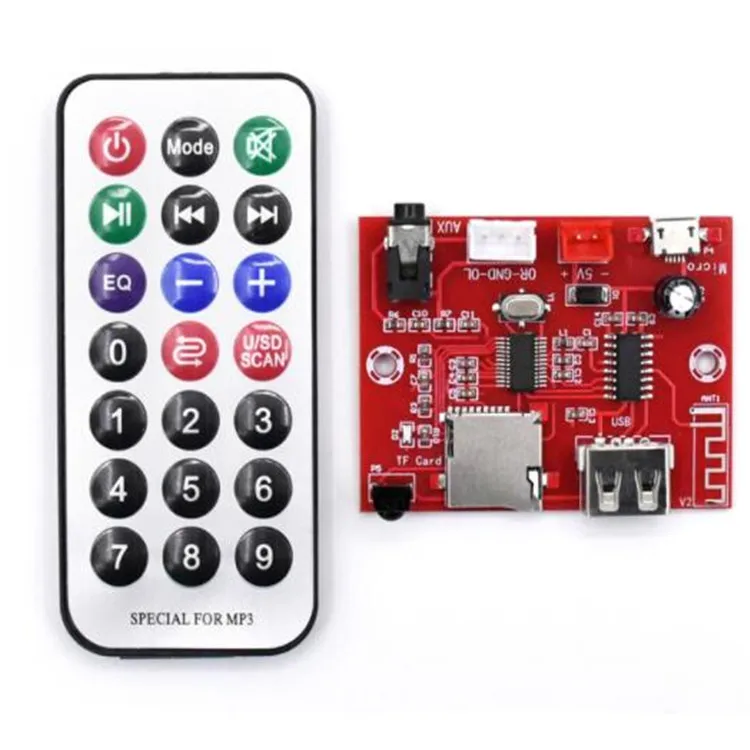 XH-A253 wireless decoding board supports TF card and U disk decoding tape remote control  wireless audio receiver