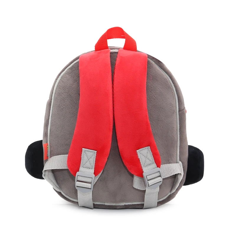 Christmas Gift Middle  Beautiful Years Old  3D Cartoon Plush Flannel Backpacks for Kids