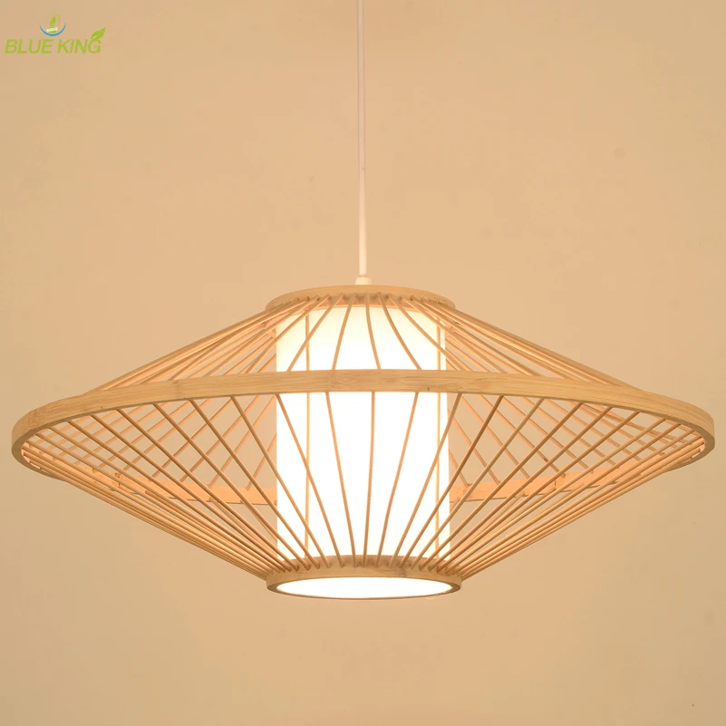 BLUEKING southeast asia vietnam indoor lighting bamboo craft pendant lamp Indoor Decor rattan chandelier